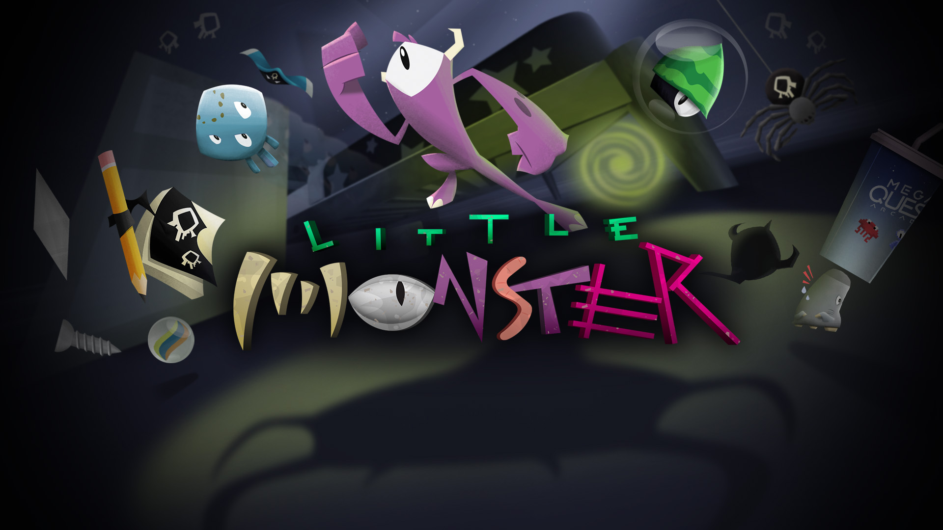 key art for Little Monster game